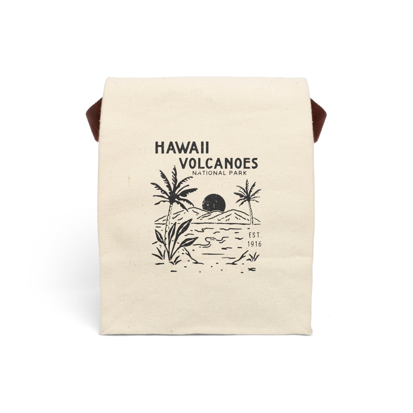 Retro Hawaii Lunch Bag With Strap